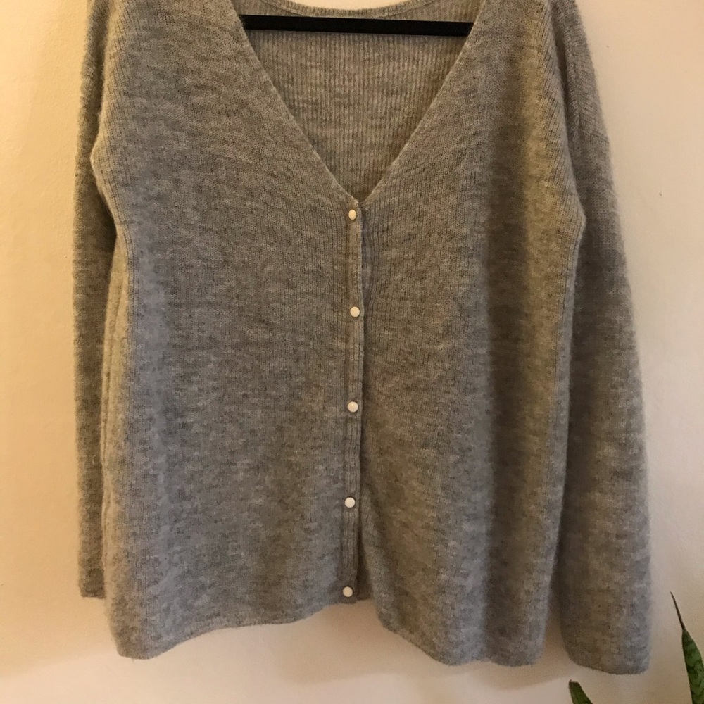 Sezane Barry Jumper - Grey, Size Medium